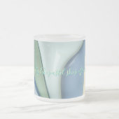 Frosted glass mug in stylish graphic フロストグラスマグカップ (中央)