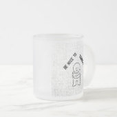☕ Frosted Glass Mug with "Be Nice To Yourself" フロストグラスマグカップ (正面右)
