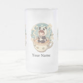 Frosted Glass Panda Cold Brew Mug フロストグラスビールジョッキ (中央)