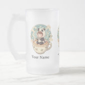 Frosted Glass Panda Cold Brew Mug フロストグラスビールジョッキ (左)