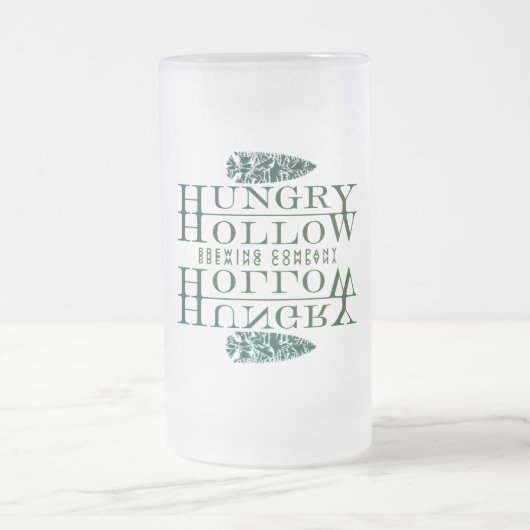 Frosted Hungry Hollow Beer Mug フロストグラスビールジョッキ (中央)
