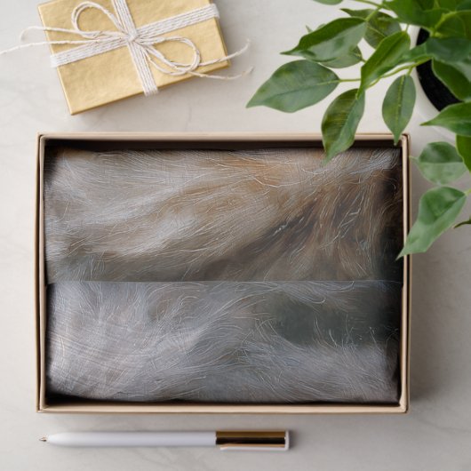 Frosted Lodge Grey Wolf Portrait 薄葉紙 (ギフト)