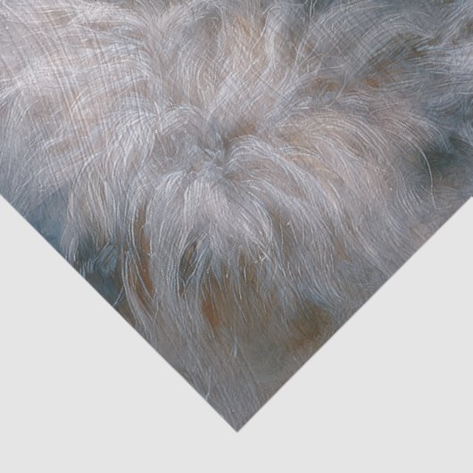 Frosted Lodge Grey Wolf Portrait 薄葉紙 (詳細)