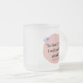 Frosted Mug with Bible verse フロストグラスマグカップ (正面右)