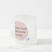 Frosted Mug with Bible verse フロストグラスマグカップ (正面左)