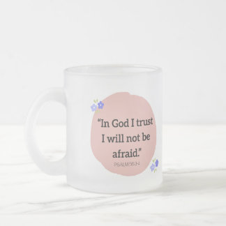 Frosted Mug with Bible verse フロストグラスマグカップ