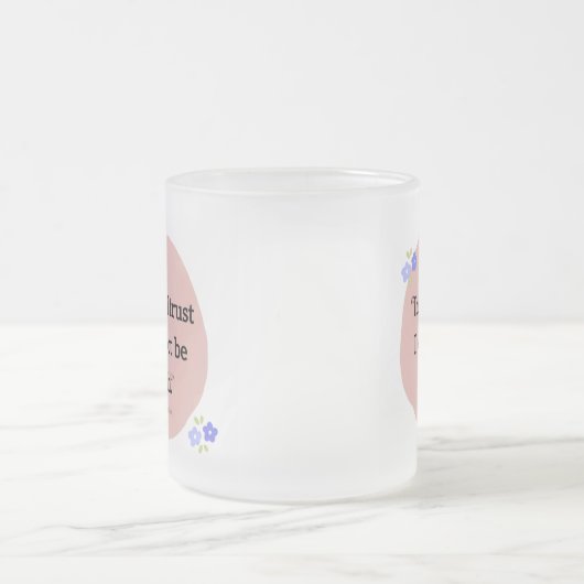 Frosted Mug with Bible verse フロストグラスマグカップ (中央)