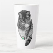 Frosted Paw Holiday Mug カフェラテマグ (正面)