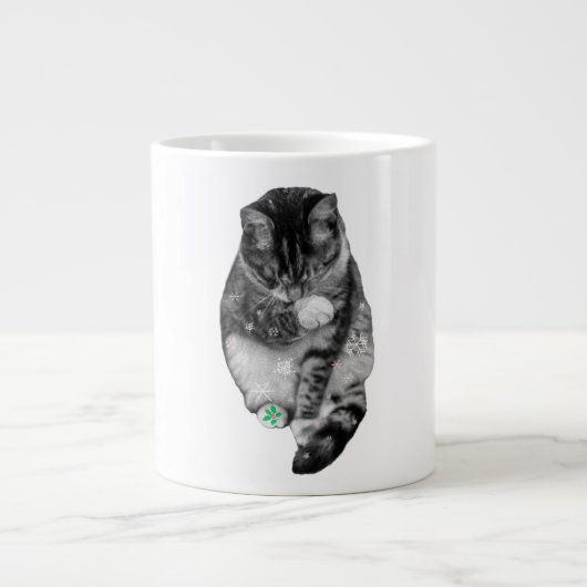 Frosted Paw Holiday Mug ジャンボコーヒーマグカップ (正面)