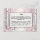 Frosted Petals in a Winter Woodland Wedding エンクロージャーカード (正面)