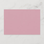 Frosted Petals in a Winter Woodland Wedding エンクロージャーカード (裏面)