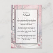 Frosted Petals in a Winter Woodland Wedding エンクロージャーカード (正面)