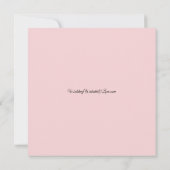 Frosted Petals in a Winter Woodland Wedding 招待状 (裏面)