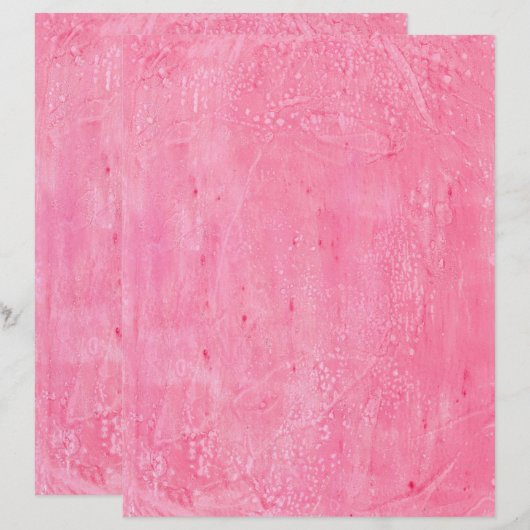 Frosted Pink Background Scrapbook Paper (正面/裏面)