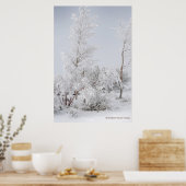 Frosted Tree Mono Lake CA ポスター (キッチン)