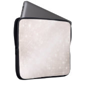 Frosted white and soft greige patterns AI art  ラップトップスリーブ (正面右)