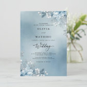 Frosted Winter Bloom Wedding 招待状 (スタンド正面)