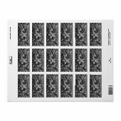 Frosted Winter Snowdrop Floral Arrangement ラベル (フルシート)