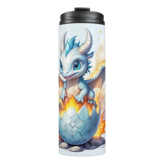 Frostfire Hatchling Blue Dragon  タンブラー (正面)