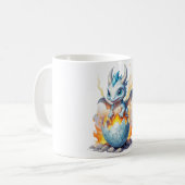 Frostfire Hatchling Blue Dragon Fantasy コーヒーマグカップ (正面左)