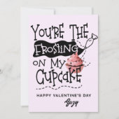 Frosting on My Cupcake Valentine Card 招待状 (正面)
