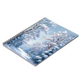 Frostlight Forest | Winter Snow Watercolor Nature ノートブック (左側)