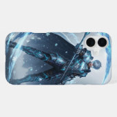 Frostmarked Warrior | エピックアニメ iPhoneケース (裏面横)