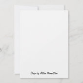  „Frostpoesie – Einladung mit Raureif-Zweig“ カード (裏面)