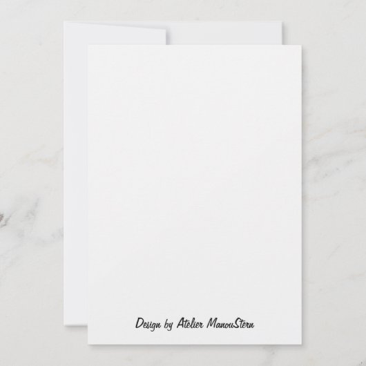  „Frostpoesie – Einladung mit Raureif-Zweig“ カード (裏面)