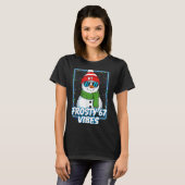 Frosty 67 Vibes Cool Snowman Christmas Tee Tシャツ (正面フル)
