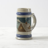 Frosty Alpine Town Lights ビールジョッキ (正面右)