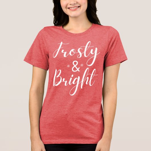 Frosty & Bright Christmas トライブレンドＴシャツ (正面)