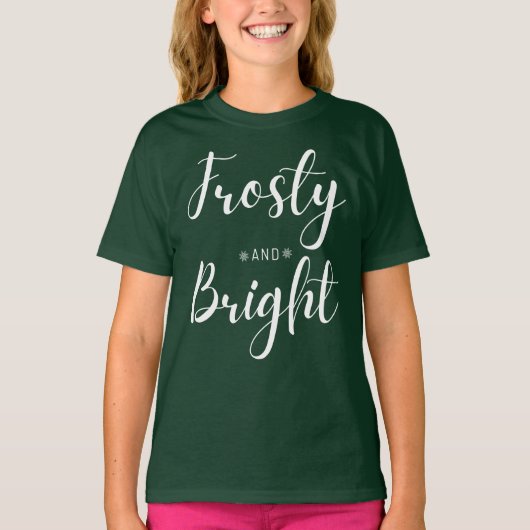 Frosty & Bright Christmas Tシャツ (正面)