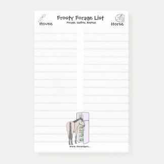 Frosty Forage House|Horse Sticky Notes ポストイット