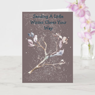 Frosty Fun Soft Color Greeting Card カード