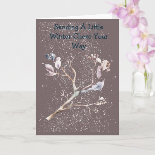Frosty Fun Soft Color Greeting Card カード (蘭)