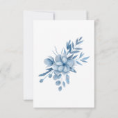 Frosty Grey Blue Wedding Invitation 招待状 (裏面)