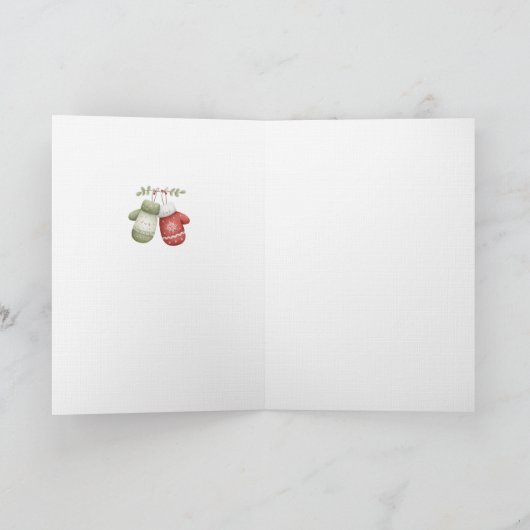 Frosty hugs & snowy smiles カード (内部)