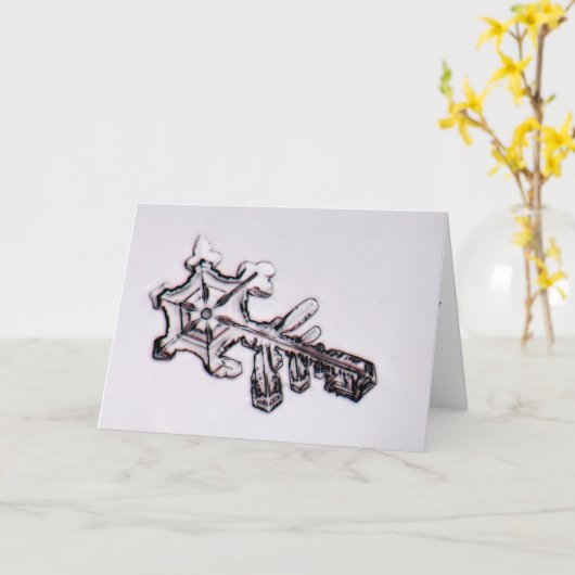 Frosty Key to My Heart Valentine Card カード (黄色い花)