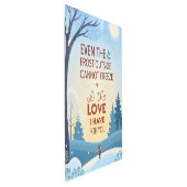 Frosty Love Family Quote Print メタルプリント (3/4)