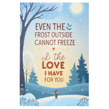 Frosty Love Family Quote Print