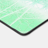 Frosty Misty Branches Mint Green デスクマット (コーナー)