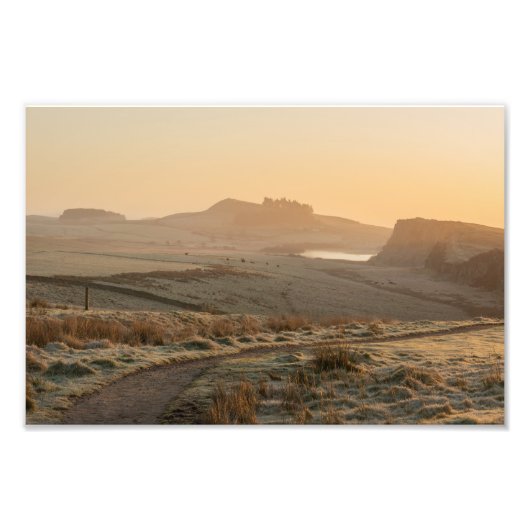Frosty Morning at Steel Rigg フォトプリント (正面)