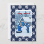 Frosty Snowflakes on a Midnight Blue Sky シーズンカード (裏面)