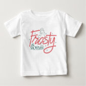 Frosty the Snowman Candy Cane Logo ベビーTシャツ (正面)
