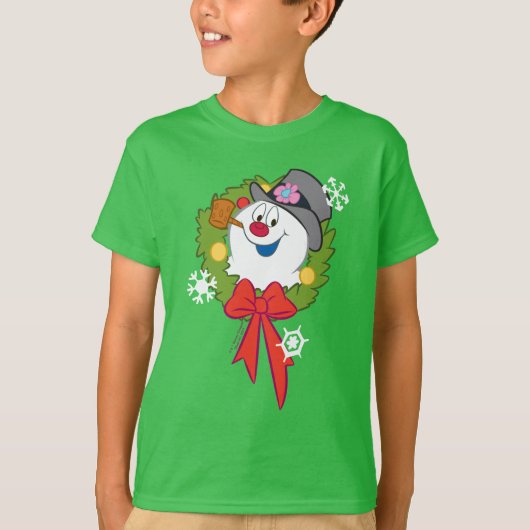 Frosty the Snowman™ | Frosty Holiday Wreath Tシャツ (正面)