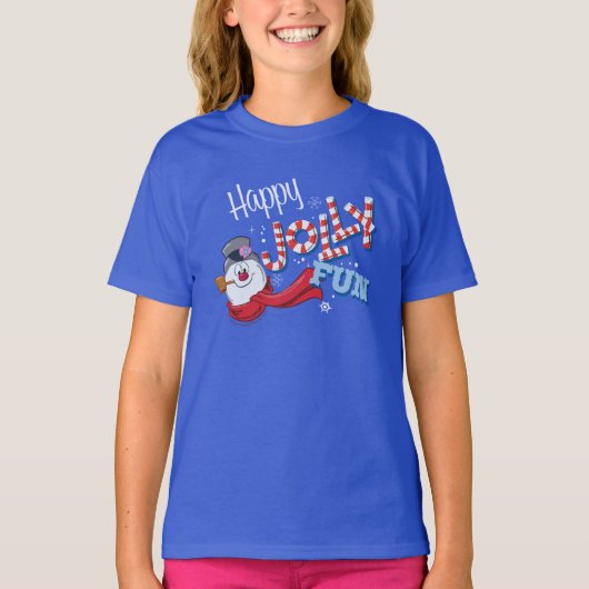 Frosty the Snowman™ | Happy Jolly Fun Tシャツ (正面)