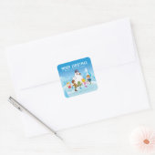 Frosty the Snowman™| Personalized Christmas スクエアシール (封筒)