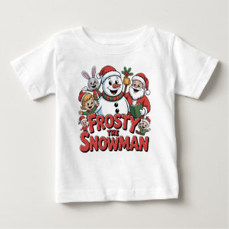 frosty the snowman t shirt design ベビーTシャツ
