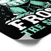 Frosty The Swoleman Funny Buff Swole Snowman Gym M ポスター (角)